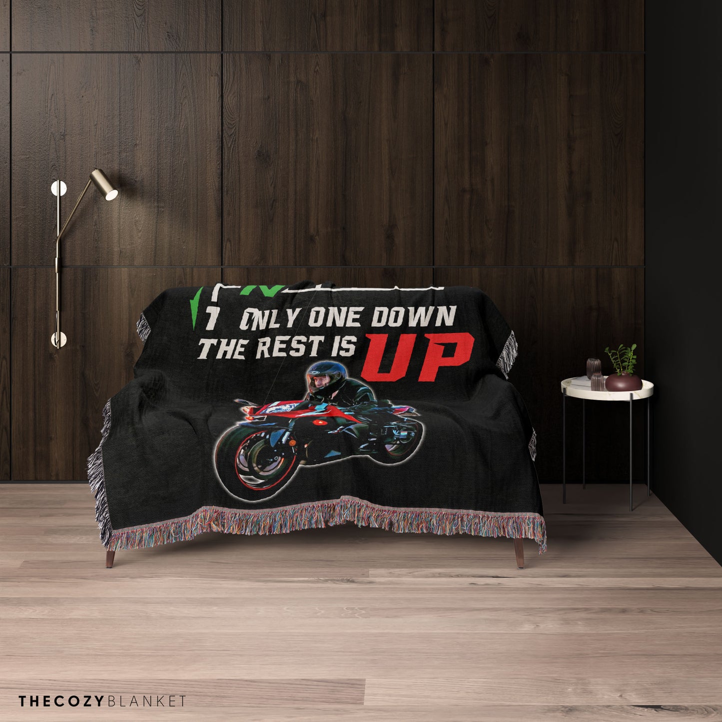 Customized Motorcycle Photo Blanket Gift for Motorcycle Lover