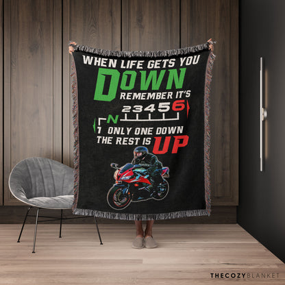 Customized Motorcycle Photo Blanket Gift for Motorcycle Lover