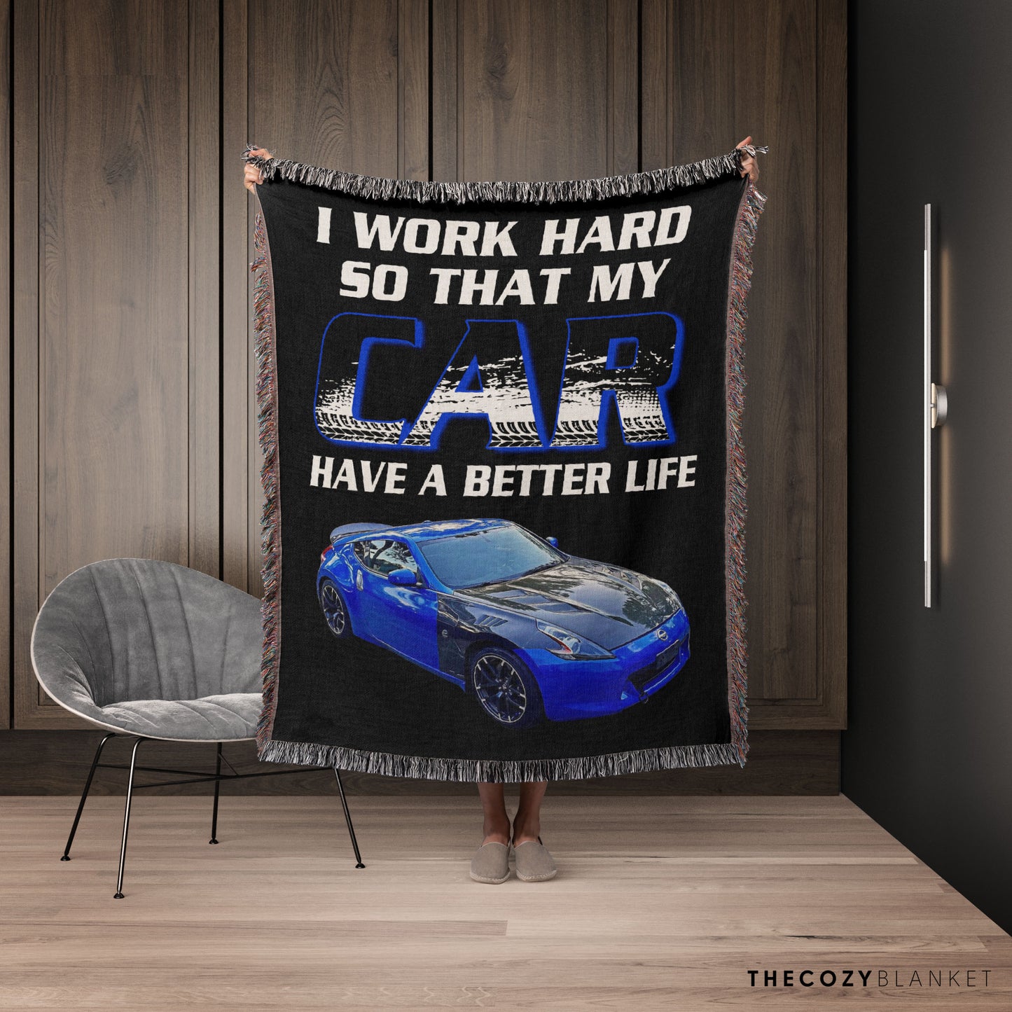 Customized Car Photo I Work Hard My Car Has A Better Life