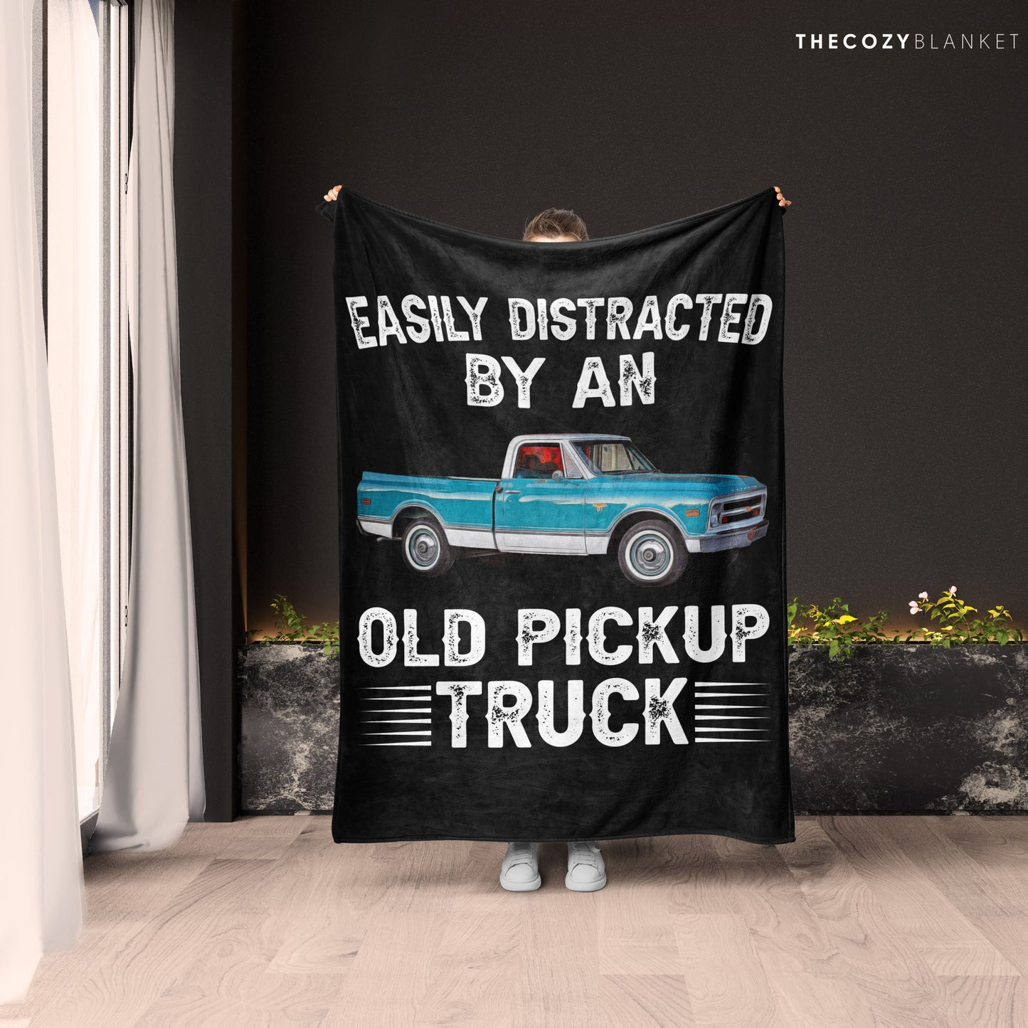 Customized Car Photo Blanket Gift for Truck Lover