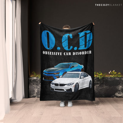 Customized Car Photo with Funny Saying Obsessed Car Disorder