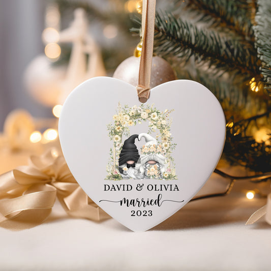 Traditional Gift with Newlywed Ornaments: Celebrate Your Love Journey